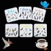 Set of 6 Bird Pun Coasters, Desktop Coaster Bird Square Coaster Set Creative Table Non-slip Tea Coaster