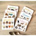 Set of 6 Bird Pun Coasters, Desktop Coaster Bird Square Coaster Set Creative Table Non-slip Tea Coaster