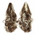 12inch Short Curly Claw Ponytail Extension Clip In on Hairpiece with Jaw/Claw Synthetic Fluffy Pony Tail One Piece