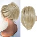 Messy Bun Hair Piece Claw Clip in Hair Buns Hair Piece for Women Straight Short High Ponytail Extension Tousled Updo Faux Hair Bun Scrunchies for Girls