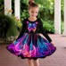 Girls' 3D Butterfly Dress Long Sleeve 3D Print Spring Fall Sports & Outdoor Daily Holiday Cute Casual Beautiful Kids 3-12 Years Casual Dress A Line Dress Above Knee Polyester Regular Fit