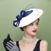 Women's Fascinators Pillbox Hat Cap Weddings Straw Fedora Vintage Sinamay Base Hats for Kentucky Derby Tea Party Horse Race Ladies Day Headpiece