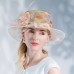 Flax / Silk / Organza Kentucky Derby Hat / Hats / Headwear with Floral 1pc Special Occasion / Casual / Tea Party Headpiece