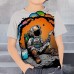 Boys 3D Graphic Astronaut T shirt Tee Short Sleeve 3D Print Summer Spring Active Sports Fashion Polyester Kids 3-12 Years Outdoor Casual Daily Regular Fit