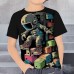 Boys 3D Graphic Astronaut T shirt Tee Short Sleeve 3D Print Summer Spring Active Sports Fashion Polyester Kids 3-12 Years Outdoor Casual Daily Regular Fit