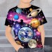 Boys 3D Graphic Astronaut T shirt Tee Short Sleeve 3D Print Summer Spring Active Sports Fashion Polyester Kids 3-12 Years Outdoor Casual Daily Regular Fit