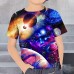 Boys 3D Graphic Astronaut T shirt Tee Short Sleeve 3D Print Summer Spring Active Sports Fashion Polyester Kids 3-12 Years Outdoor Casual Daily Regular Fit