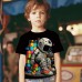 Boys 3D Graphic Astronaut T shirt Tee Short Sleeve 3D Print Summer Spring Active Sports Fashion Polyester Kids 3-12 Years Outdoor Casual Daily Regular Fit