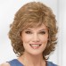 Long Color Me Beautiful WhisperLite Wig Long Soft Wispy Layers with Sides Brushed Forward Or Back For A Natural Look / Multi-tonal Shades of Blonde Silver Brown and Red