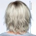 Synthetic Wig Straight Neat Bang Wig Short A1 A2 A3 A4 Synthetic Hair Women's Fashionable Design Soft Natural Brown Gray Blonde