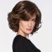 Synthetic Wig Straight Neat Bang Wig Short A1 A2 A3 A4 Synthetic Hair Women's Fashionable Design Soft Natural Brown Gray Blonde