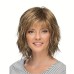 Synthetic Wig Straight Neat Bang Wig Short A1 A2 A3 A4 Synthetic Hair Women's Fashionable Design Soft Natural Brown Gray Blonde