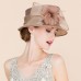 Vintage Style Elegant & Luxurious Organza Hats with Bowknot / Feathers / Fur / Flower 1PC Kentucky Derby / Horse Race / Ladies Day Headpiece