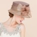 Vintage Style Elegant & Luxurious Organza Hats with Bowknot / Feathers / Fur / Flower 1PC Kentucky Derby / Horse Race / Ladies Day Headpiece