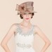 Vintage Style Elegant & Luxurious Organza Hats with Bowknot / Feathers / Fur / Flower 1PC Kentucky Derby / Horse Race / Ladies Day Headpiece