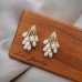 Women's Pearl Stud Earrings Fine Jewelry Classic Precious Cute Stylish Earrings Jewelry Golden For Wedding Party 1 Pair