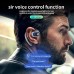 Painless Wear Business Bluetooth 5.2 Earphone Open Ear Single Ear Earhook Wireless Headphone Noise Cancelling Stereo Headset Handsfree Sports Earbuds with Power LED Digital Display