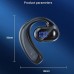 Painless Wear Business Bluetooth 5.2 Earphone Open Ear Single Ear Earhook Wireless Headphone Noise Cancelling Stereo Headset Handsfree Sports Earbuds with Power LED Digital Display