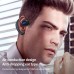 Painless Wear Business Bluetooth 5.2 Earphone Open Ear Single Ear Earhook Wireless Headphone Noise Cancelling Stereo Headset Handsfree Sports Earbuds with Power LED Digital Display