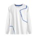 Kids Boys Quick-drying T shirt Tee Solid Color Letter Long Sleeve Crewneck Children Top School Cool Daily Spring Fall White 7-13 Years