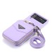 Phone Case For Samsung Galaxy Z Flip 5 Z Flip 4 Z Flip 3 Wallet Case Portable Zipper Card Slot Solid Colored PC PU Leather