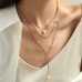 Necklace Copper Women's Fashion Modern Layered Cool Geometric Necklace For Party Gift