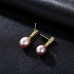 Women's Purple Clear Pink Freshwater Pearl Drop Earrings Fine Jewelry Pear Cut Drop Vintage Elegant S925 Sterling Silver Earrings Jewelry Purple / Rosy Pink / White For Wedding Party 1 Pair