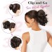 Short Ponytail Extension Classic Loose Curly Wavy Claw Clip Pony tails Hair Extensions HP001 Hairpieces for Women