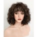 Brunette Spiral Curly Synthetic Wig Halloween Wig