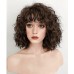 Brunette Spiral Curly Synthetic Wig Halloween Wig