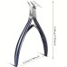 Stainless Steel Toenail Clippers with Sharp Pointed Tip for Ingrown and Thick Nails - Wide Jaw Podiatry Care Tool