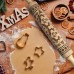 Nativity Scene Embossing Rolling Pin Christmas Pattern Xmas Wooden 3D Engraved Nativity With Jesus 9 Different Pattern Design For Baking Cookies