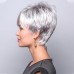 Gray Wigs for Women Synthetic Wig Natural Straight Wig with Bangs Short Wigs