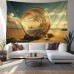 Desert Crystal Ball Hanging Tapestry Wall Art Large Tapestry Mural Decor Photograph Backdrop Blanket Curtain Home Bedroom Living Room Decoration