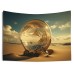 Desert Crystal Ball Hanging Tapestry Wall Art Large Tapestry Mural Decor Photograph Backdrop Blanket Curtain Home Bedroom Living Room Decoration