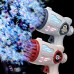 1pc Bubble Machine For Toddlers 32 Hole Light Up Bubble Maker For Kids Automatic Bubble Blower Bubble Blaster Summer Outdoor Toys Birthday Party Favor Gift