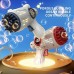 1pc Bubble Machine For Toddlers 32 Hole Light Up Bubble Maker For Kids Automatic Bubble Blower Bubble Blaster Summer Outdoor Toys Birthday Party Favor Gift