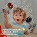 1pc Bubble Machine For Toddlers 32 Hole Light Up Bubble Maker For Kids Automatic Bubble Blower Bubble Blaster Summer Outdoor Toys Birthday Party Favor Gift