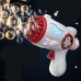 1pc Bubble Machine For Toddlers 32 Hole Light Up Bubble Maker For Kids Automatic Bubble Blower Bubble Blaster Summer Outdoor Toys Birthday Party Favor Gift