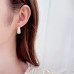 Women's Zircon Hoop Earrings Fine Jewelry Classic Drop Precious Stylish Simple Earrings Jewelry Gold For Gift Festival 1 Pair