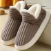 Waterproof Furry Slippers Indoor Men Women Cotton Shoes Unisex Soft Warm Plush Ankle Snow Boots Winter Home Slippers