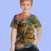 Kids Boys' T shirt Short Sleeve Gray 3D Print Animal Daily Outdoor Active 4-12 Years / Summer