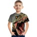 Kids Boys' T shirt Short Sleeve Gray 3D Print Animal Daily Outdoor Active 4-12 Years / Summer