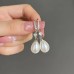 Women's Pearl Drop Earrings Fine Jewelry Classic Precious Stylish Simple Earrings Jewelry White For Wedding Party 1 Pair