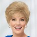 Classic Short Wig with Enviable Volume and Textured Layers / Multi-Tonal Shades of Blonde