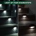 4pcs Solar Step Lights Outdoor LED Deck Stair Lights Waterproof LED for Garden Fence Step Railing Stairs Yard Patio Pathway Holiday Light