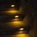 4pcs Solar Step Lights Outdoor LED Deck Stair Lights Waterproof LED for Garden Fence Step Railing Stairs Yard Patio Pathway Holiday Light