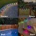 4pcs Solar Step Lights Outdoor LED Deck Stair Lights Waterproof LED for Garden Fence Step Railing Stairs Yard Patio Pathway Holiday Light