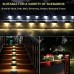 4pcs Solar Step Lights Outdoor LED Deck Stair Lights Waterproof LED for Garden Fence Step Railing Stairs Yard Patio Pathway Holiday Light