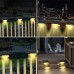 4pcs Solar Step Lights Outdoor LED Deck Stair Lights Waterproof LED for Garden Fence Step Railing Stairs Yard Patio Pathway Holiday Light